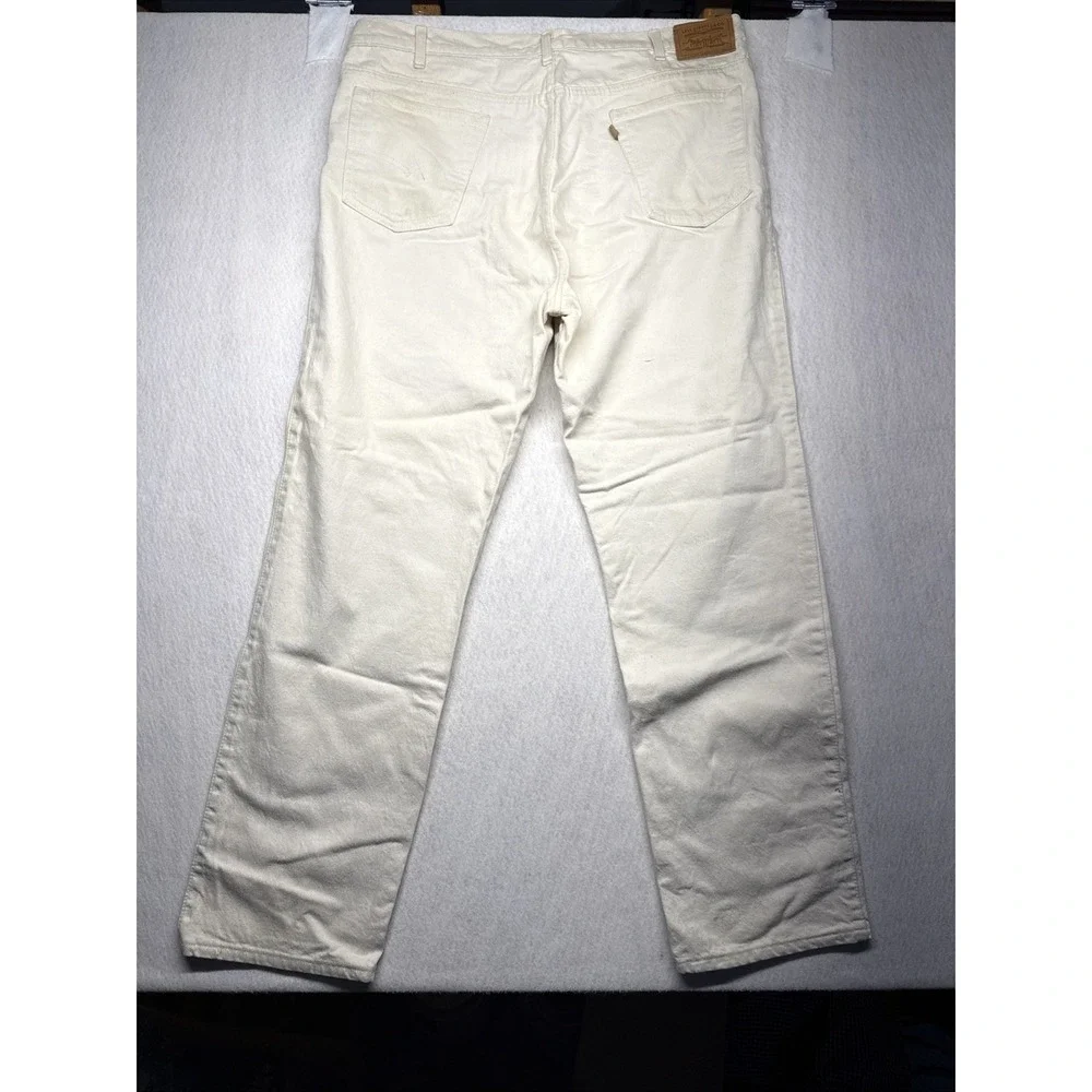 Levis Strauss White Jeans VTG 80/90s Leather Tab 549 42x32